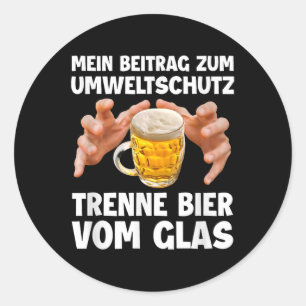 My Contribution To Environmental Protection Trenne Classic Round Sticker