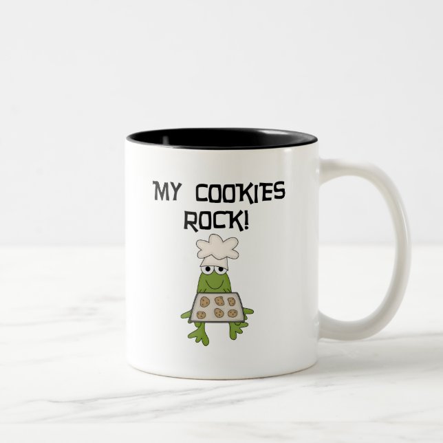 My Cookies Rock Tshirts and Gifts Two-Tone Coffee Mug (Right)