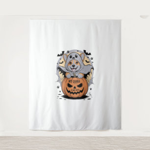 My Corgi is My Boo Halloween Tapestry