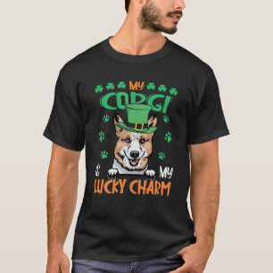 My Corgi Is My Lucky Charm Irish St Patricks Day T-Shirt