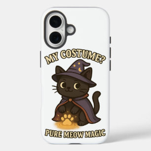 My Costume? Pure Meow Magic Halloween Witch Cat iPhone 16 Case