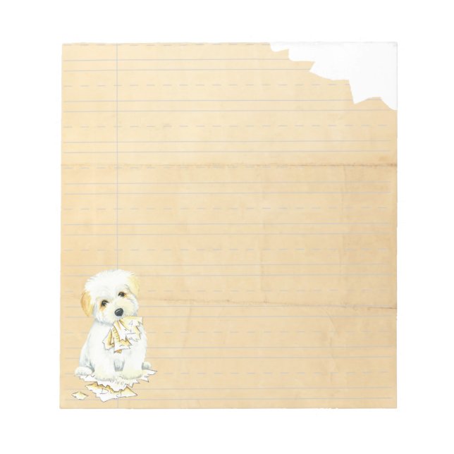 My Coton Ate My Homework Notepad (Front)