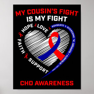 My Cousins Fight Is My Fight Chd Heart Disease Awa Poster