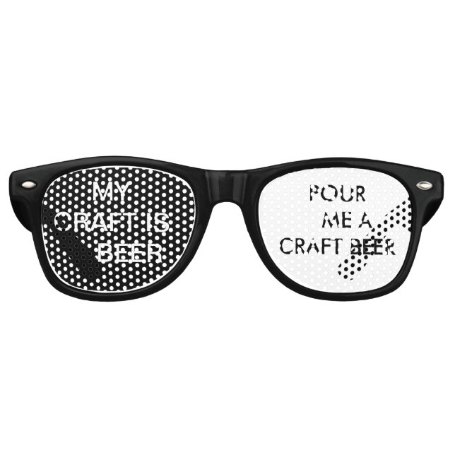 My Craft Is Beer Retro Sunglasses (Front)
