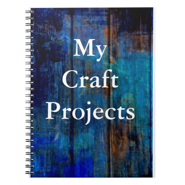 My Craft Projects - Journal Planner Notebook Blue (Front)