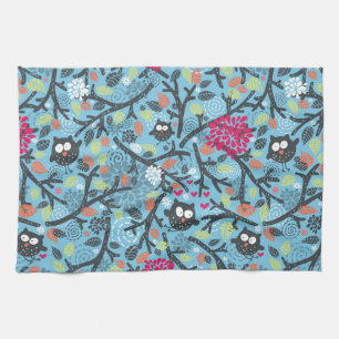 My crazy owl pet tea towel