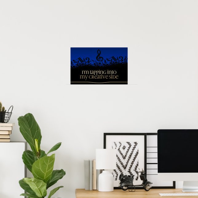 "My creative side" Motivation Affirmation Poster (Home Office)