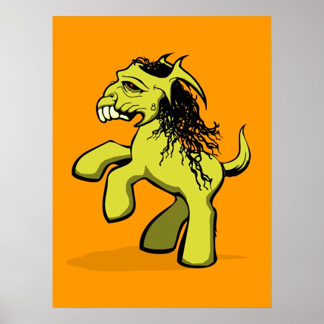 My Creepy Little Pony (Yellow) Poster (Front)