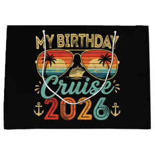My Cruise 2026 Party Cruise Vacation Large Gift Bag