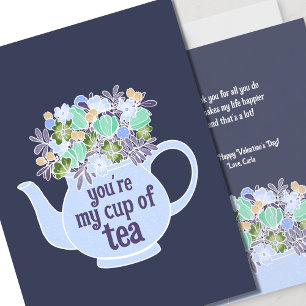 My Cup of Tea Illustrated Valentine's Day Card