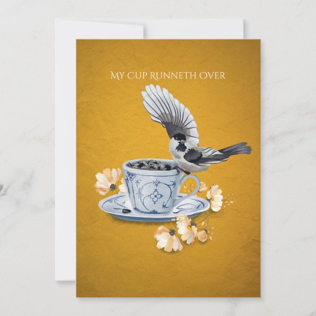 My Cup Runneth Over Card (Front)