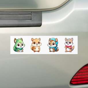 My cute little squirrels bumper sticker