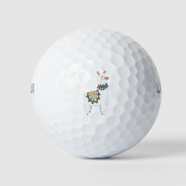 My Cute Llama Golf Balls (Front)