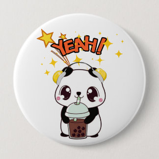 My Cute Party Panda 10 Cm Round Badge