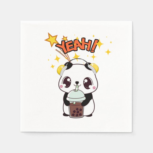 My Cute Party Panda Napkin (Front)