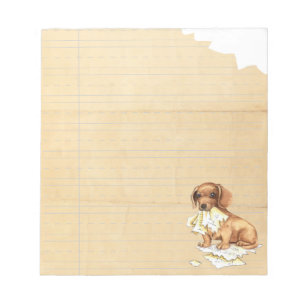 My Dachshund Ate My Homework Notepad