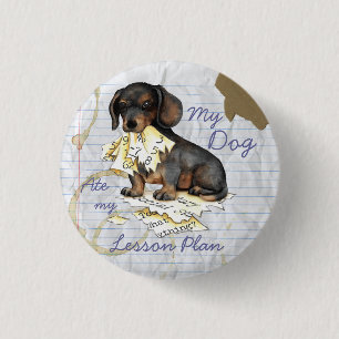 My Dachshund Ate My Lesson Plan 3 Cm Round Badge