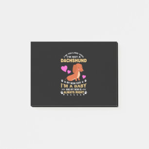My Dachshund Is My Baby Post-it Notes