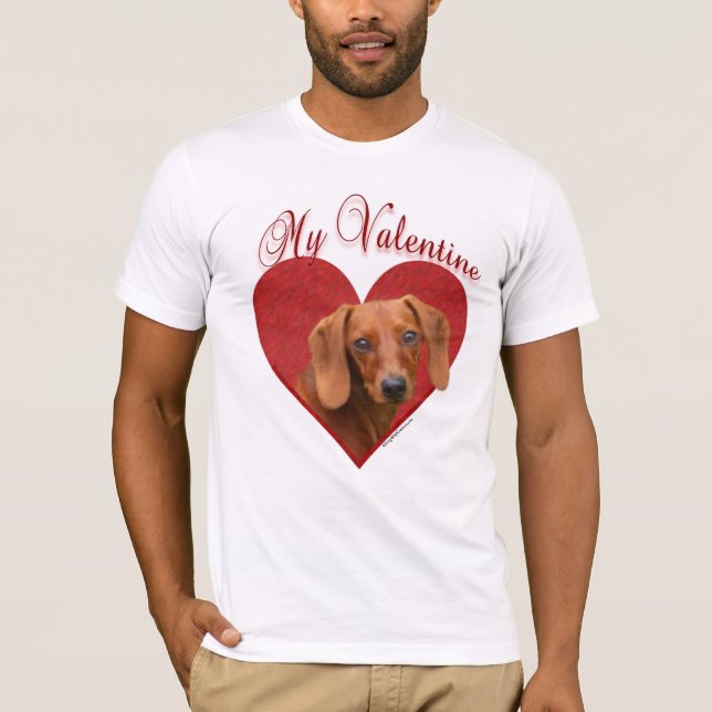 My Dachshund Valentine T-Shirt (Front)