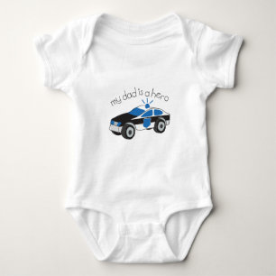 My Dad Is A Hero Baby Bodysuit