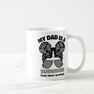 My Dad Is A Survivor Brain Tumour Awareness Girls Coffee Mug