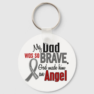 My Dad Is An Angel 1 Brain Cancer Key Ring