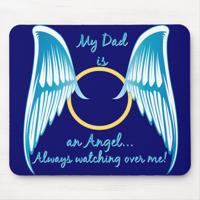 My Dad is an Angel Mouse Pad (Front)