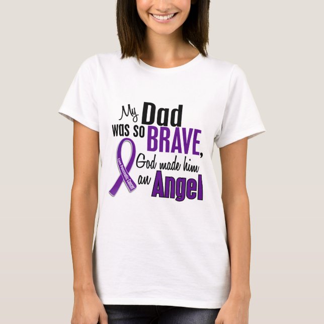 My Dad Is An Angel Pancreatic Cancer T-Shirt (Front)