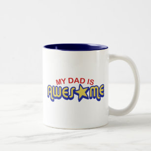 My Dad is Awesome Two-Tone Coffee Mug