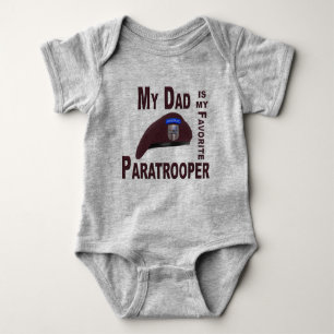 My Dad is my Favorite Paratrooper Baby Bodysuit