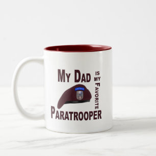 My Dad is my Favourite Paratrooper Two-Tone Coffee Mug