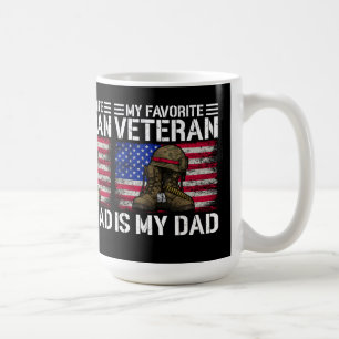 My Dad Is My Favourite Veteran Military Father Gif Coffee Mug
