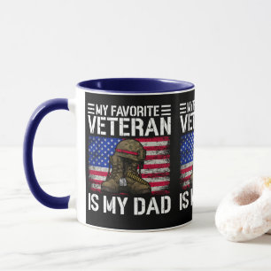 My Dad Is My Favourite Veteran Military Father Gif Mug