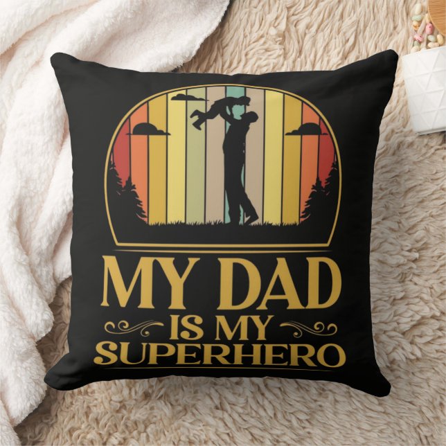 My Dad is My Super Hero Cushion (Blanket)