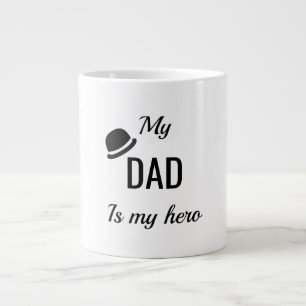 My dad is my super hero   fathers day coffee mugs