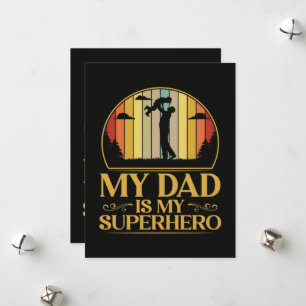 My Dad is My Super Hero Holiday Card