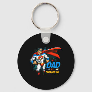 My Dad Is My Superhero Kids Cool Father&#; s Day C Key Ring