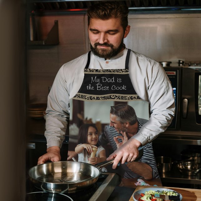 My Dad is the Best Cook Photo Apron (My Dad is best cook Photo Apron)