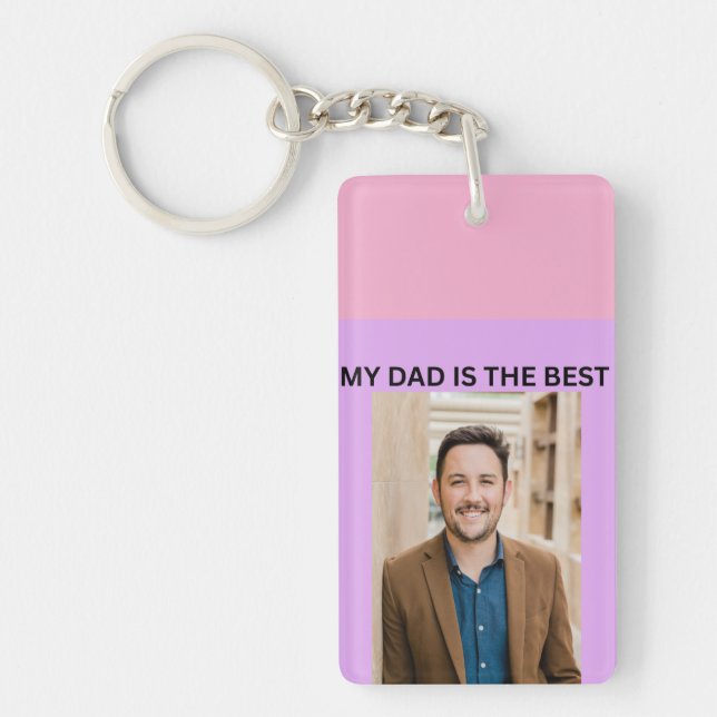 MY DAD IS THE BEST KEY RING (Front)