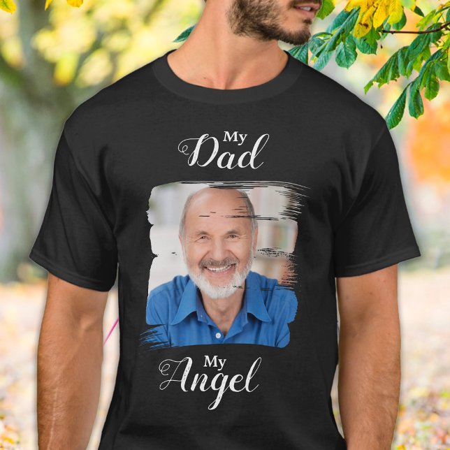 My Dad My Angel Custom Photo Memorial T-Shirt (Creator Uploaded)