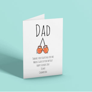 My Dad My Champion Fathers Day Card