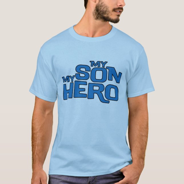 MY DAD MY HERO - Customised T-Shirt (Front)