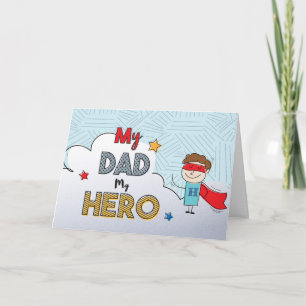 My Dad My Hero Father's Day  Card