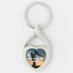 My dad My hero l Modern design Happy father's day  Key Ring