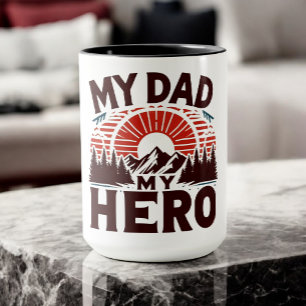 My Dad My Hero - Mountain Sunset Mug