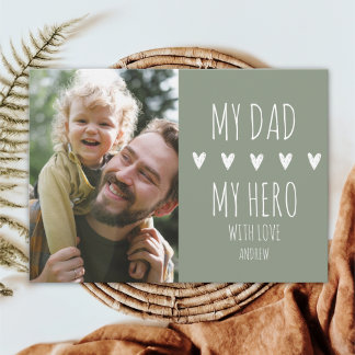 My Dad My Hero Scrip 1 Photo for Dad Announcement