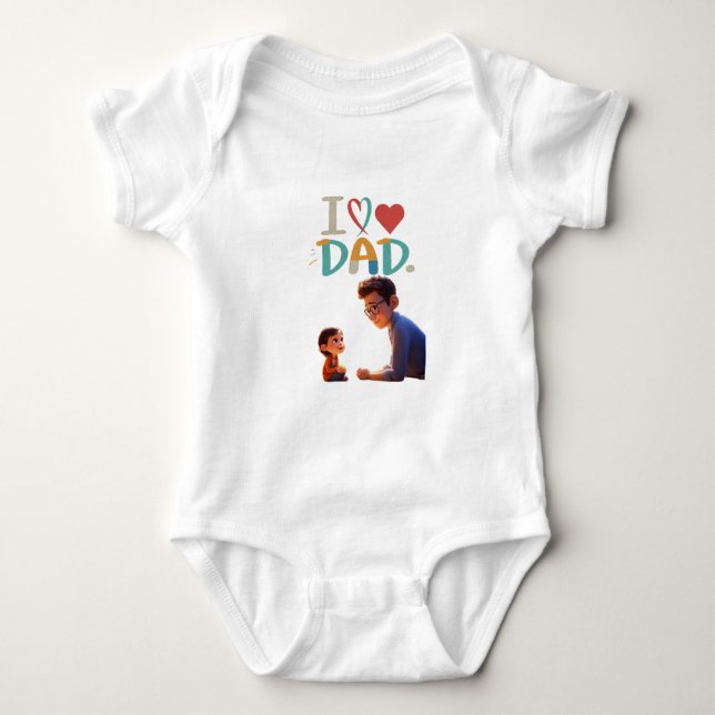 My Dad, My Hero T-Shirt Baby Bodysuit (Front)