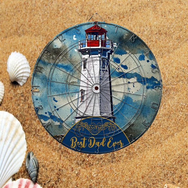 My Dad My Lighthouse Best Dad Ever Father's Day Dartboard (My Dad My Lighthouse Best Dad Ever Father's Day Dart Board)