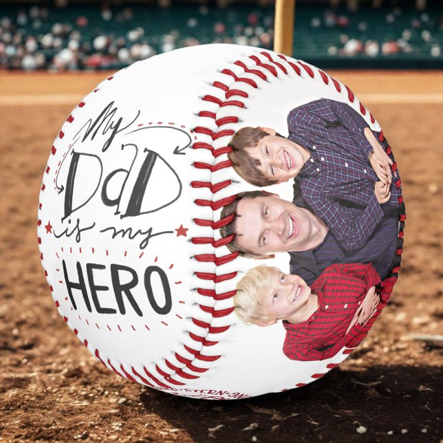 My Dad Quote Customised Photo Father & Sons Baseball (Creator Uploaded)