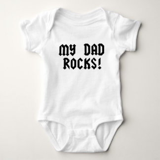 My Dad Rocks Baby Bodysuit